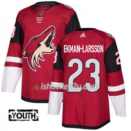 Børn NHL Arizona Coyotes Trøje Oliver Ekman-Larsson 23 Adidas 2017-2018 Maroon Authentic